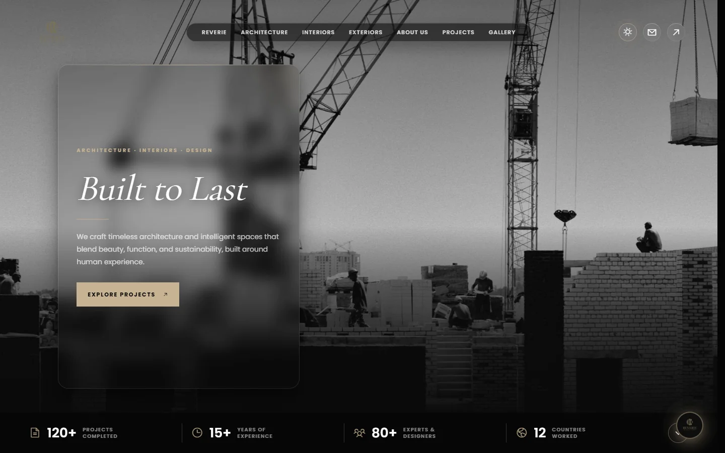 Reverie LLC: Website design and development, desktop